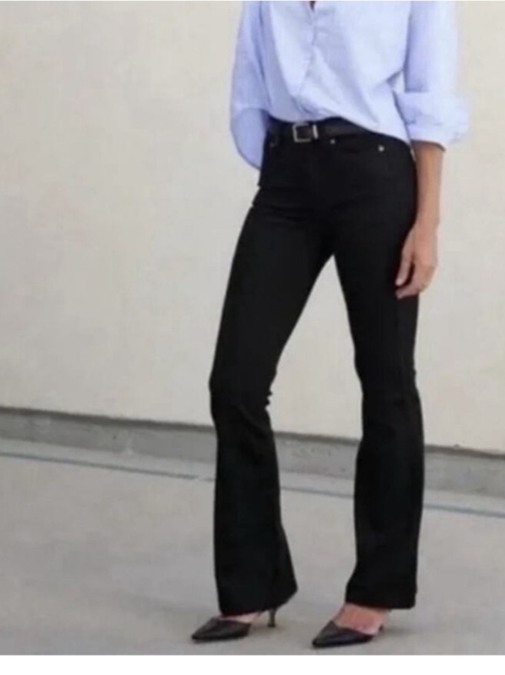 AYR The Really Really Flare Jeans Black Size 29 Stretch Flare